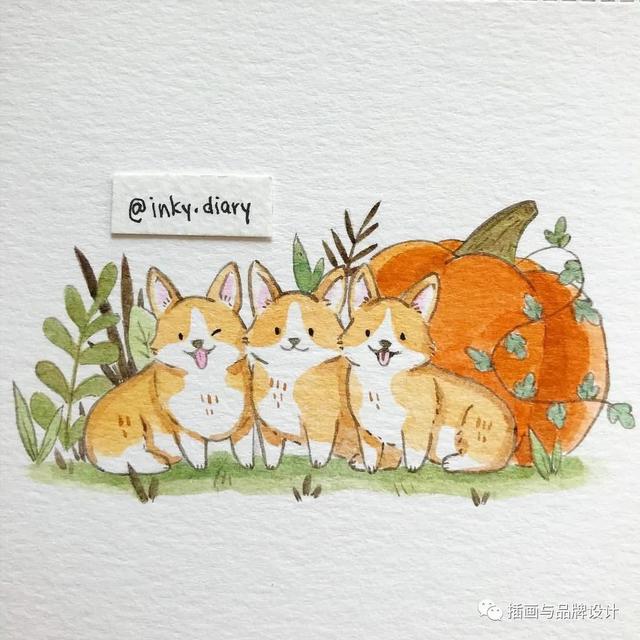 小动物主题可爱图片，小动物图像可爱（插画丨敲可爱的水彩风小动物）