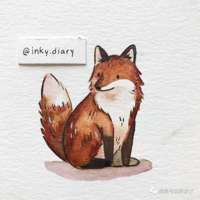 小动物主题可爱图片，小动物图像可爱（插画丨敲可爱的水彩风小动物）