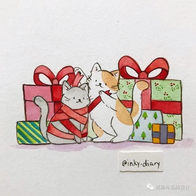 小动物主题可爱图片，小动物图像可爱（插画丨敲可爱的水彩风小动物）