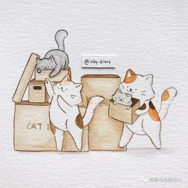 小动物主题可爱图片，小动物图像可爱（插画丨敲可爱的水彩风小动物）