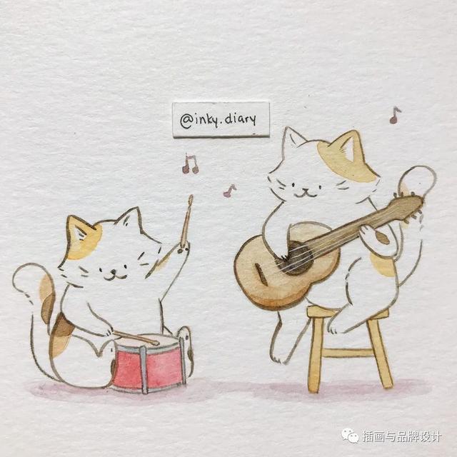 小动物主题可爱图片，小动物图像可爱（插画丨敲可爱的水彩风小动物）