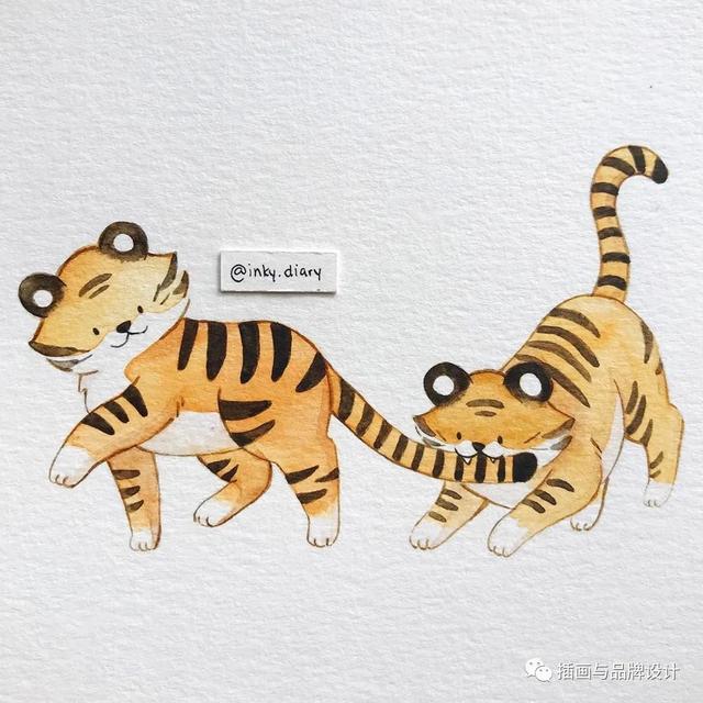 小动物主题可爱图片，小动物图像可爱（插画丨敲可爱的水彩风小动物）