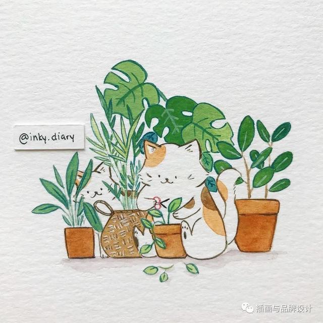 小动物主题可爱图片，小动物图像可爱（插画丨敲可爱的水彩风小动物）