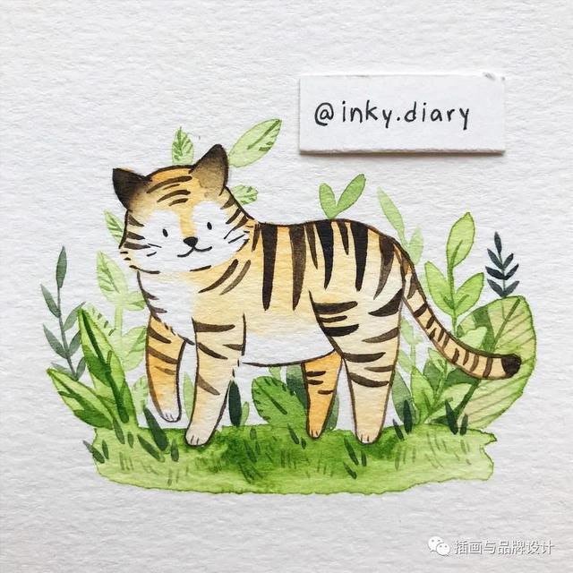 小动物主题可爱图片，小动物图像可爱（插画丨敲可爱的水彩风小动物）