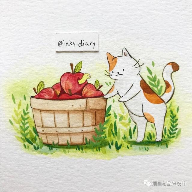 小动物主题可爱图片，小动物图像可爱（插画丨敲可爱的水彩风小动物）