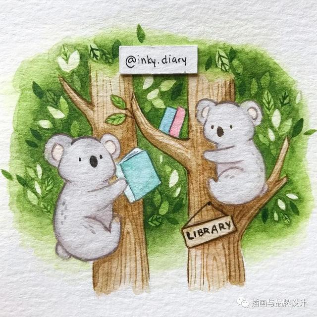 小动物主题可爱图片，小动物图像可爱（插画丨敲可爱的水彩风小动物）