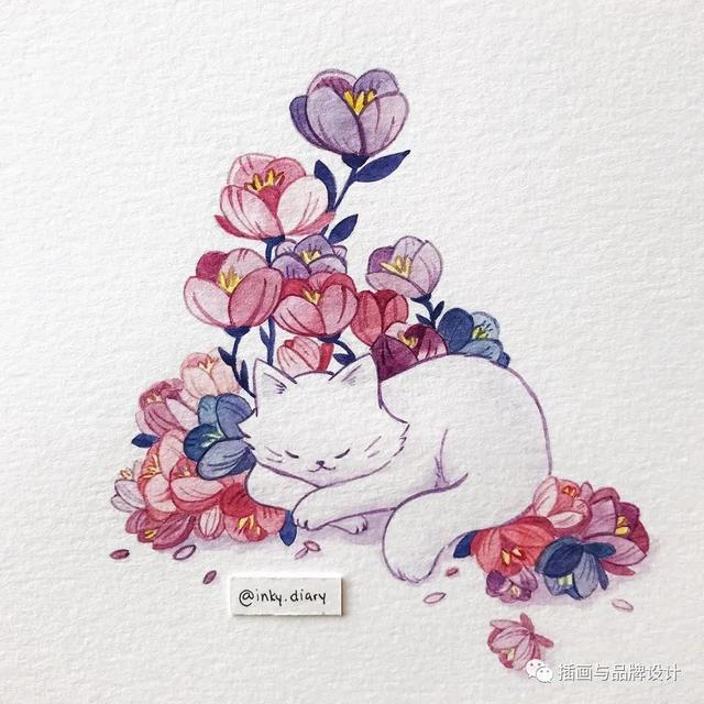 小动物主题可爱图片，小动物图像可爱（插画丨敲可爱的水彩风小动物）