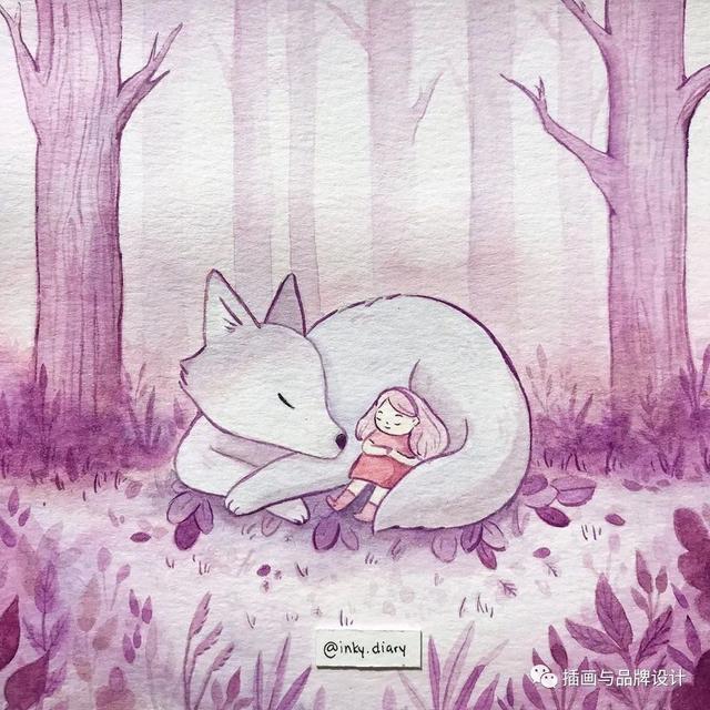 小动物主题可爱图片，小动物图像可爱（插画丨敲可爱的水彩风小动物）