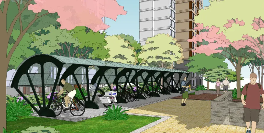 控江路附近家电维修店安装 控江路街道生活日记——「平安控江」建设安全智慧车棚，控江路街道在发力