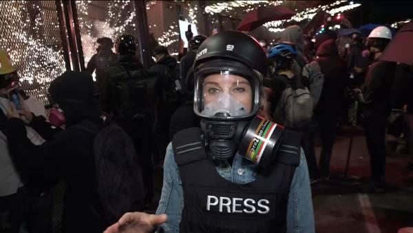 press什么意思，美警一点也不手软