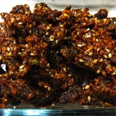 五香毛牛肉的做法，#追剧小零食#小白也能做的五香牦牛肉干