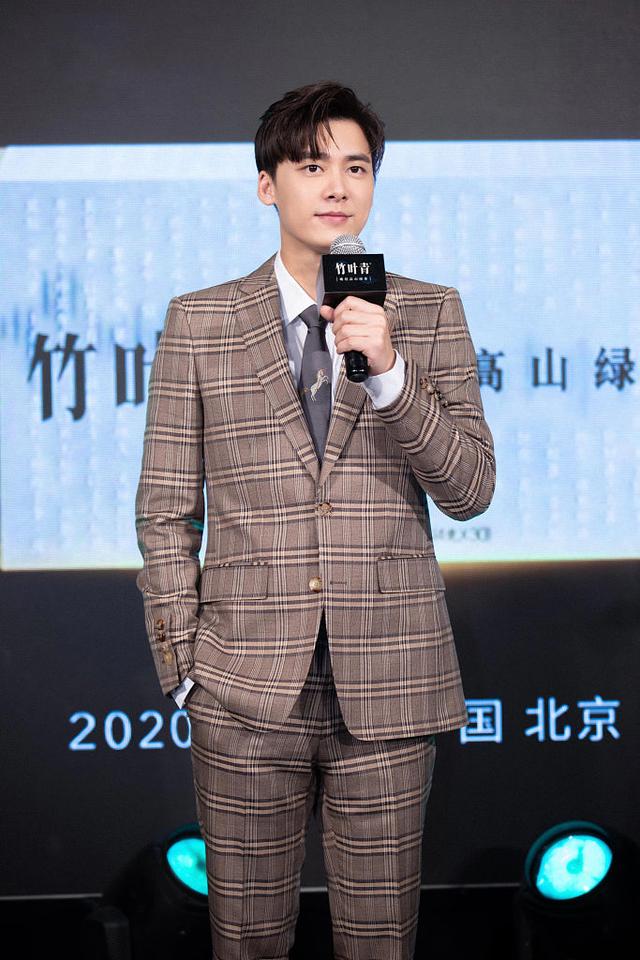 李易峰帅气图片，李易峰帅气图片高清（李易峰穿格纹西装单手插兜帅气有型）