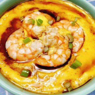 蒸虾仁鸡蛋羹教程，怎样用虾仁蒸鸡蛋羹（超爽滑的虾仁鸡蛋羹）