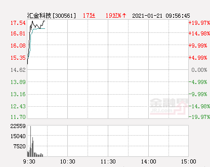 汇金科技股票（快讯：汇金科技涨停）