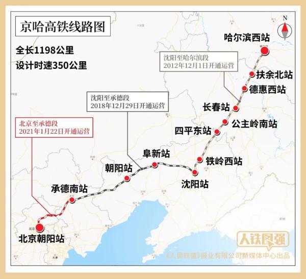 京沈高铁预计通车时间，京沈高铁线什么时候通车（京沈高铁明日开通）