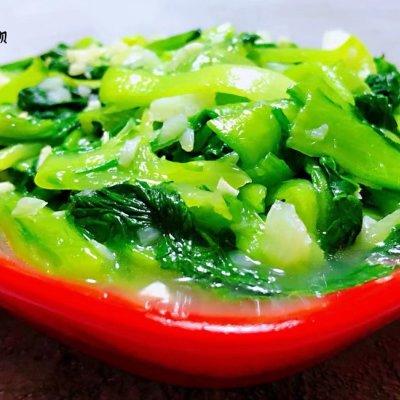 小白菜怎么做好吃，好吃下饭的#福气年夜菜#蒜蓉小白菜几分钟就学到手
