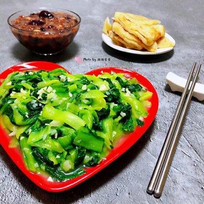 小白菜怎么做好吃，好吃下饭的#福气年夜菜#蒜蓉小白菜几分钟就学到手