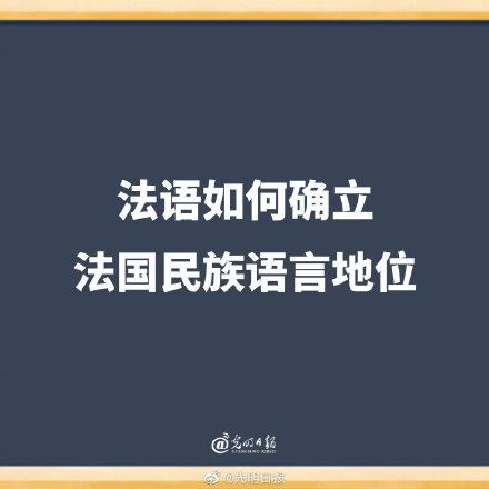 法国说什么语言，法国人主要说的是法语吗（法语如何确立法国民族语言地位）