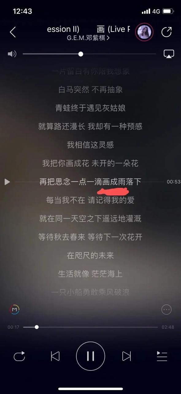 邓紫棋画歌词，邓紫棋画歌词含义（藏在歌词里的意难平……）