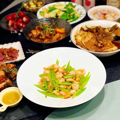 芹菜腰果虾仁家常做法，年夜饭桌上的西芹腰果虾仁