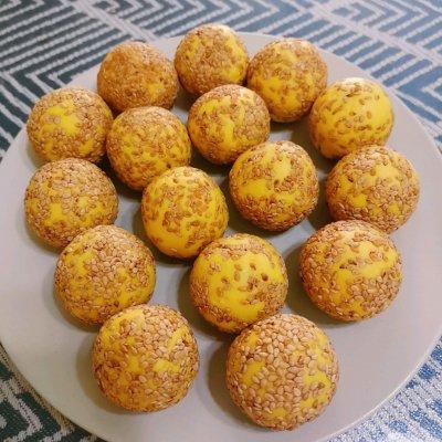 如何做炸糯米团，炸糯米油团怎么做（今天我吃光5碗饭的秘诀是南瓜糯米麻团...）