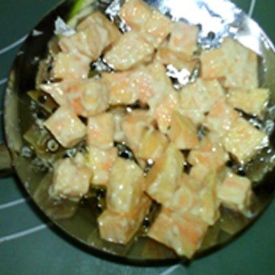 红薯饼用普通面粉做法，红薯饼用什么面粉（#味达美名厨福气汁）