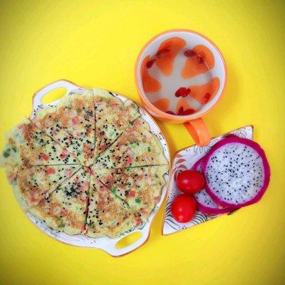 土豆鸡蛋饼的做法，五香土豆鸡蛋饼的做法（这道减脂土豆火腿鸡蛋饼）