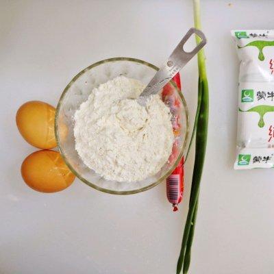 面粉煎饼的做法大全，只用面粉和水能做什么好吃的（香葱蛋奶煎饼❗️营养丰富又香又软❤️十分钟快手早餐❗️）