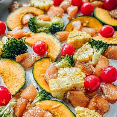 烤鸡胸肉要多久，烤鸡胸肉要多久什么温度（低脂时蔬烤鸡胸肉）