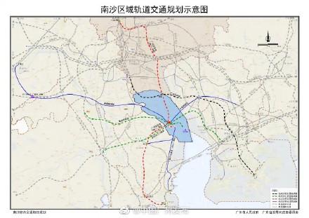 南沙地铁最新规划，南沙站将引入3条地铁