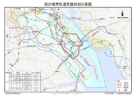 南沙地铁最新规划，南沙站将引入3条地铁