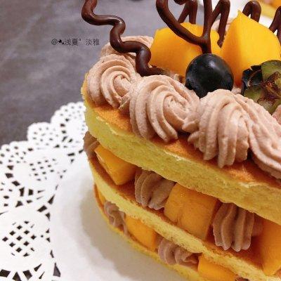 小蛋糕，小蛋糕怎么做简单又好吃（#豆果10周年生日快乐#芒果爱心❤️小蛋糕图片）