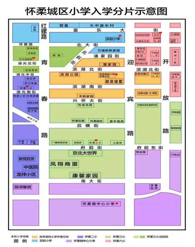 怀柔政策什么意思，小学初中怎么分片，示意图来了