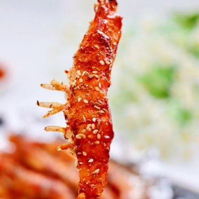 空气炸锅烤虾干方法，空气炸锅怎么做干虾（灵魂就酱#秒杀烧烤店的风味烤海虾）