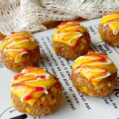 便当饭团的做法，便当饭怎么做（高颜值出游便当自制日式芝士烤饭团）