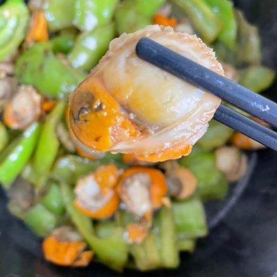 炒扇贝怎么做，好吃下饭的超级下饭菜青椒炒扇贝