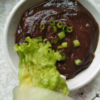 生菜蘸甜面酱如何做，成就招牌美味#时蔬蘸酱菜--葱伴侣系列