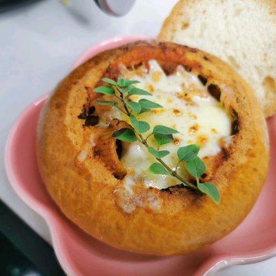 碗可以放空气炸锅里加热吗，瓷碗可以放进空气炸锅吗（面包碗+罗宋汤的懒人做法一样美味）