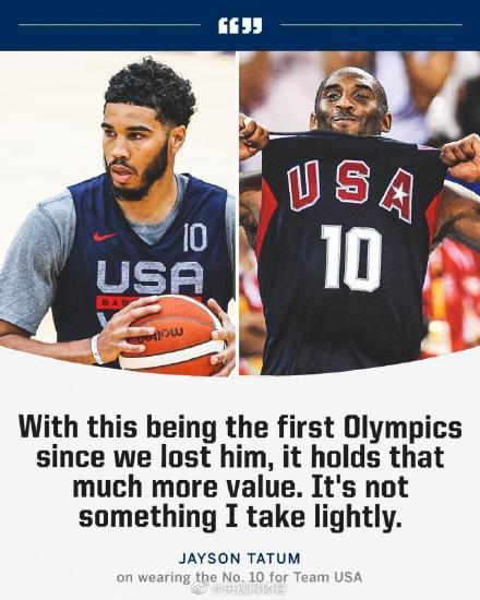 篮球10号球衣是谁，篮球10号球衣的含义（塔图姆将身披美国队10号球衣）