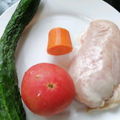 鸡胸肉蔬菜沙拉，蔬菜沙拉鸡胸肉怎么做（#夏日开胃餐#鸡胸肉蔬菜沙拉）