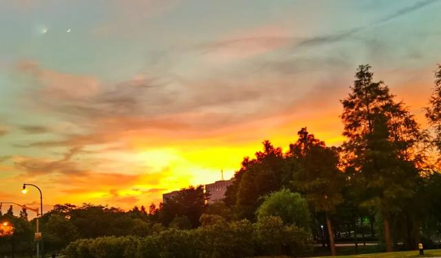 唯美紫色天空背景图，浅紫色天空背景图（夏日的傍晚原来可以这么美~）