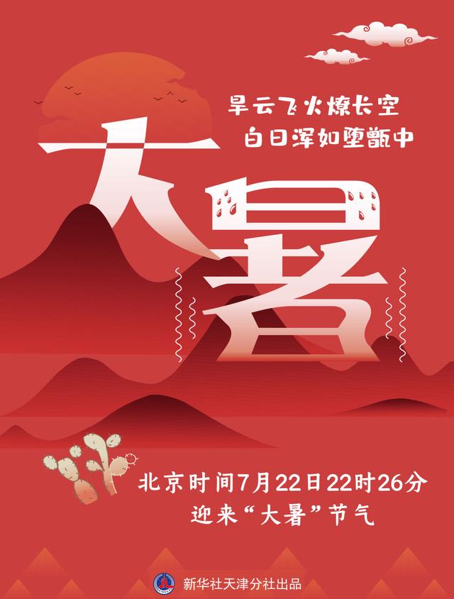 大暑节气是什么时候 大暑在一年中什么时候，大暑节气是什么时候（7月22日将迎“大暑”一年中最热的日子来啦）