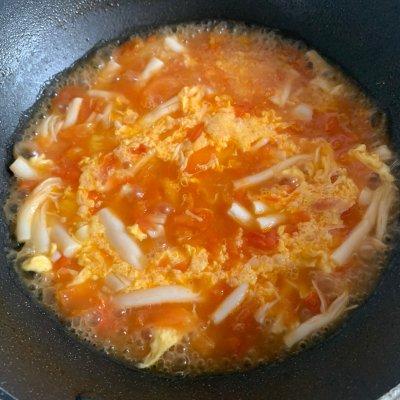 西红柿菌菇汤家常做法，家喻户晓的西红柿菌菇蛋汤