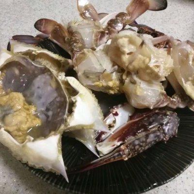 梭子蟹，轻松生活#清炒梭子蟹你能吃多少（梭子蟹处理）