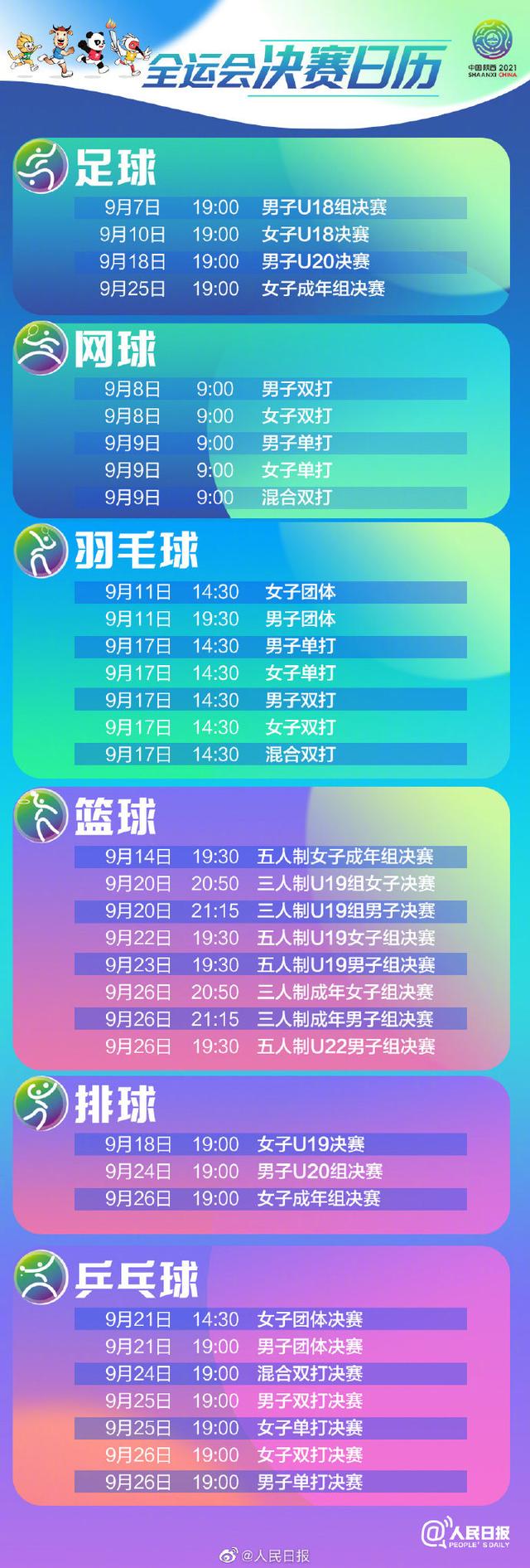 全运会开幕时间，第十五届全运会开幕式举行的时间（第14届全国运动会将于9月15日开幕）