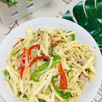 吃茭白的禁忌，肉炒茭白要不要焯水（热烹更美味#茭白肉丝）