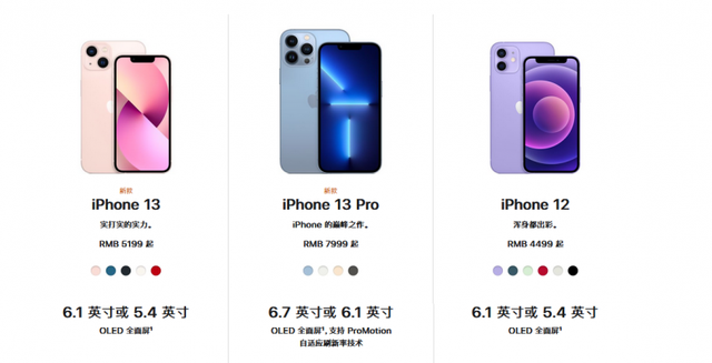 iphone13配置，iphone13系列配置参数详情（苹果13/13pro/13promax详细配置对比区别）