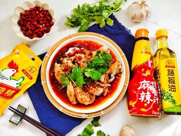 口水鸡最好的家常做法四川，#豪吉川香美味#川香麻辣口水鸡