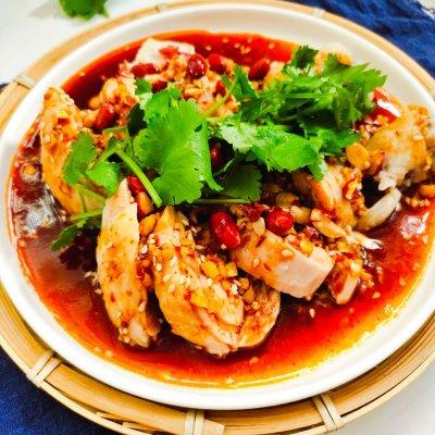 口水鸡最好的家常做法四川，#豪吉川香美味#川香麻辣口水鸡