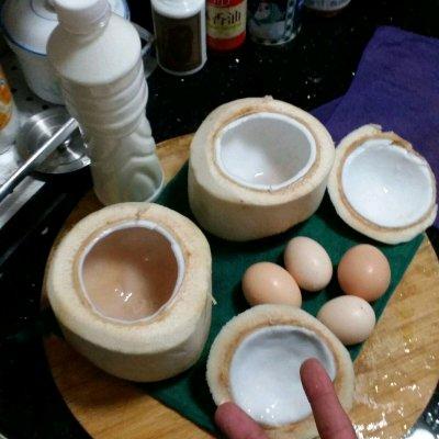 椰青怎么吃，椰青怎么吃怎么打开（棷青炖蛋<椰青喝完了）